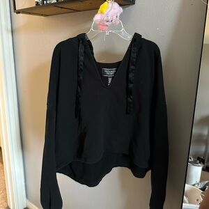 Victoria's Secret Black Hoodie Sweatshirt